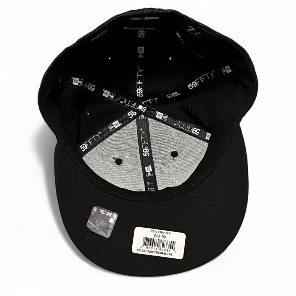 Pittsburgh Steelers New Era 59FIFTY Fitted Hat – Black - Picture 7 of 7